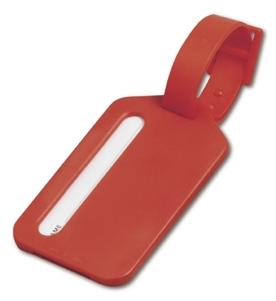 Plastic Red Luggage Tag