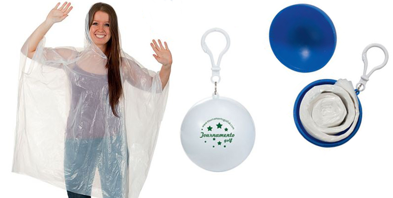 Promotional Poncho Pod Keyring