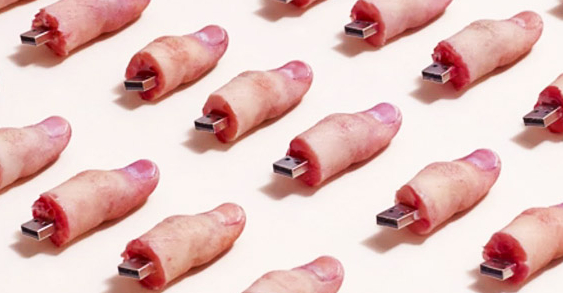 Severed Thumb Flash Drives